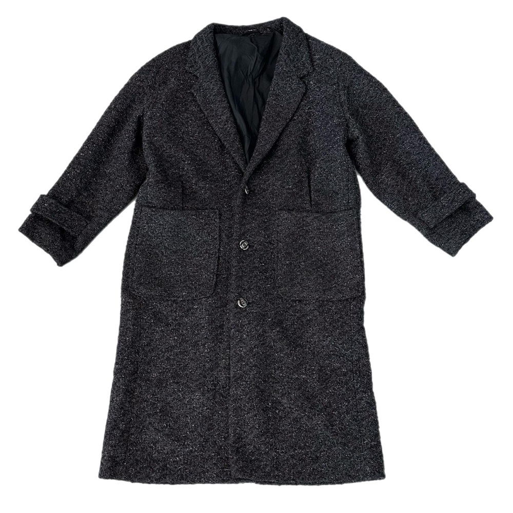 Vintage Kads Wool-Blend Overcoat – Multicolor (black,brown, blue) size M